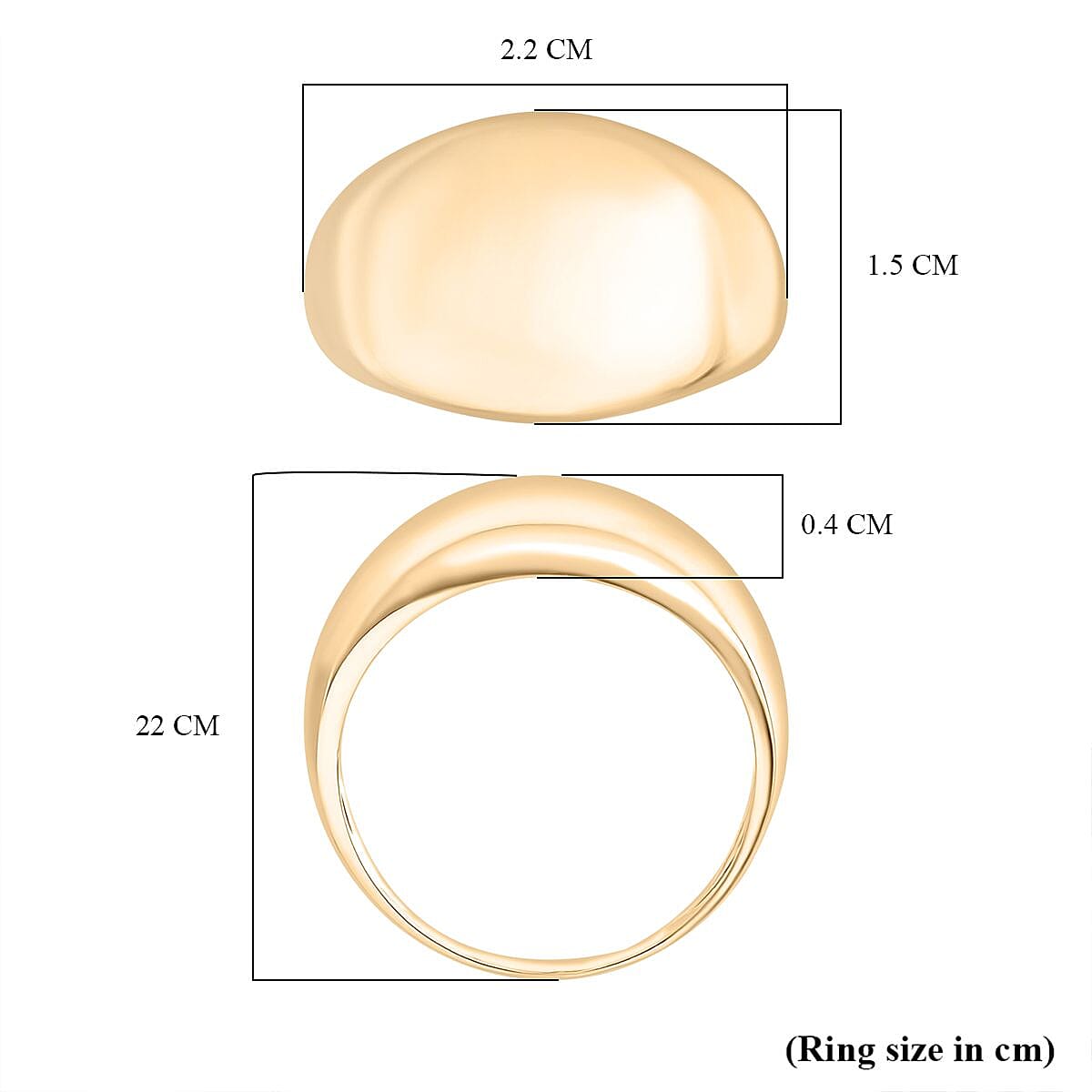 Closeout Deal - 9K Yellow Gold Dome Ring Closeout Deal - 9K Yellow Gold Dome Ring