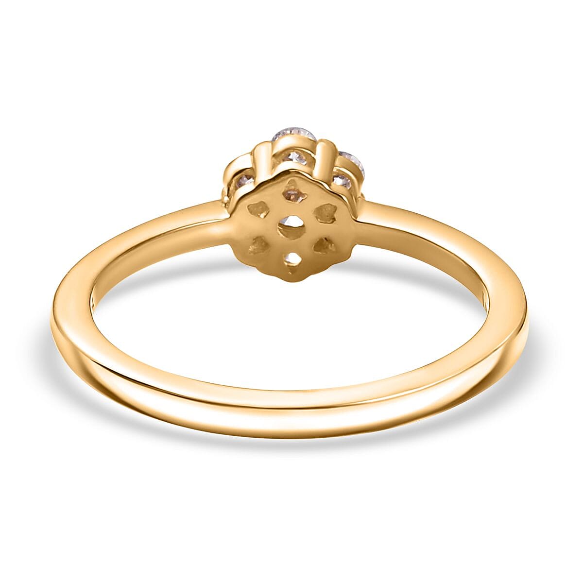 Luxuriant Diamond Lab Grown Diamond (SI-G-H) Ring in 18K Vermeil Yellow Gold Plated Sterling Silver 0.510 Ct. Luxuriant Diamond Lab Grown Diamond (SI-G-H) Ring in 18K Vermeil Yellow Gold Plated Sterling Silver 0.510 Ct.