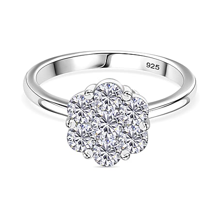 RADIANTA GRA Certified Moissanite D-VVS1 Ring in Rhodium Overlay Sterling Silver 1.27 Ct. RADIANTA GRA Certified Moissanite D-VVS1 Ring in Rhodium Overlay Sterling Silver 1.27 Ct.