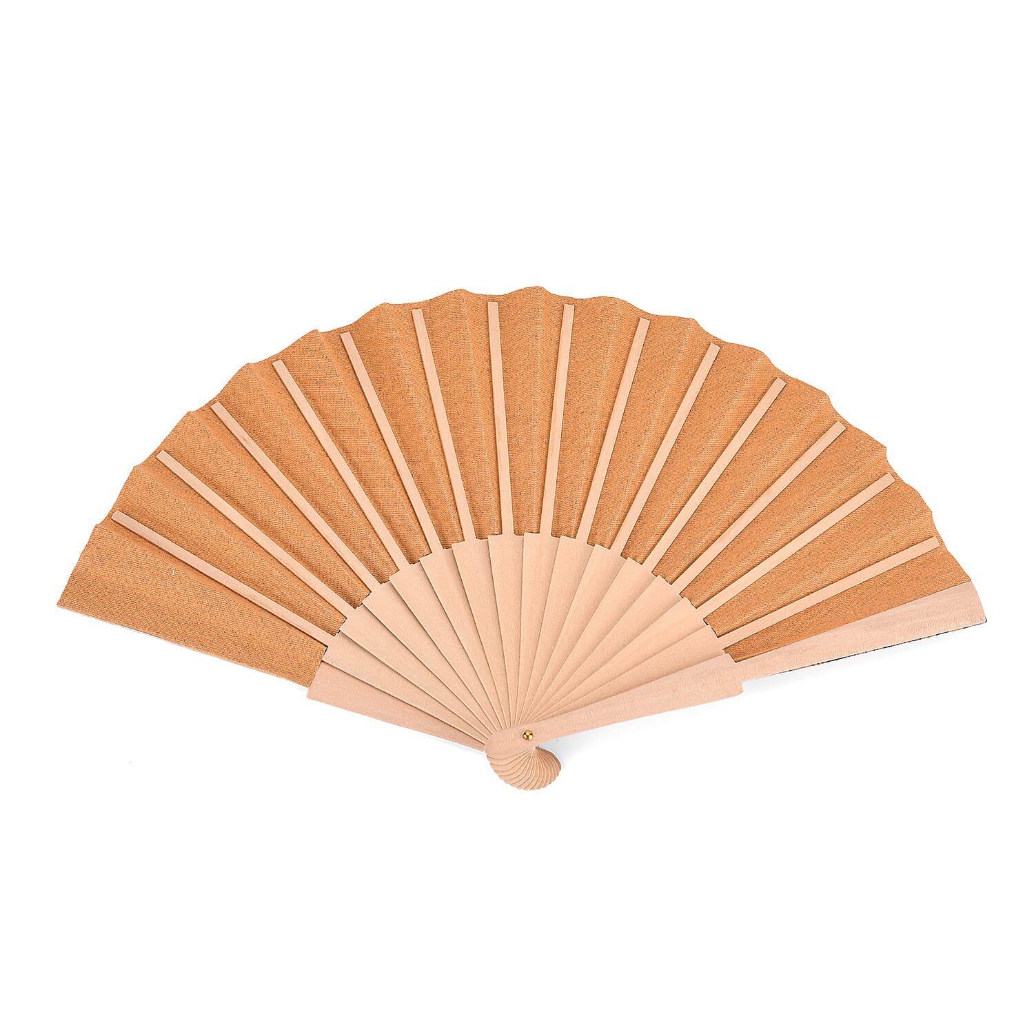 Set of 2- Multicolour Floral Design Soft Wood Folding Hand Fans Or Wall Art (23cm)