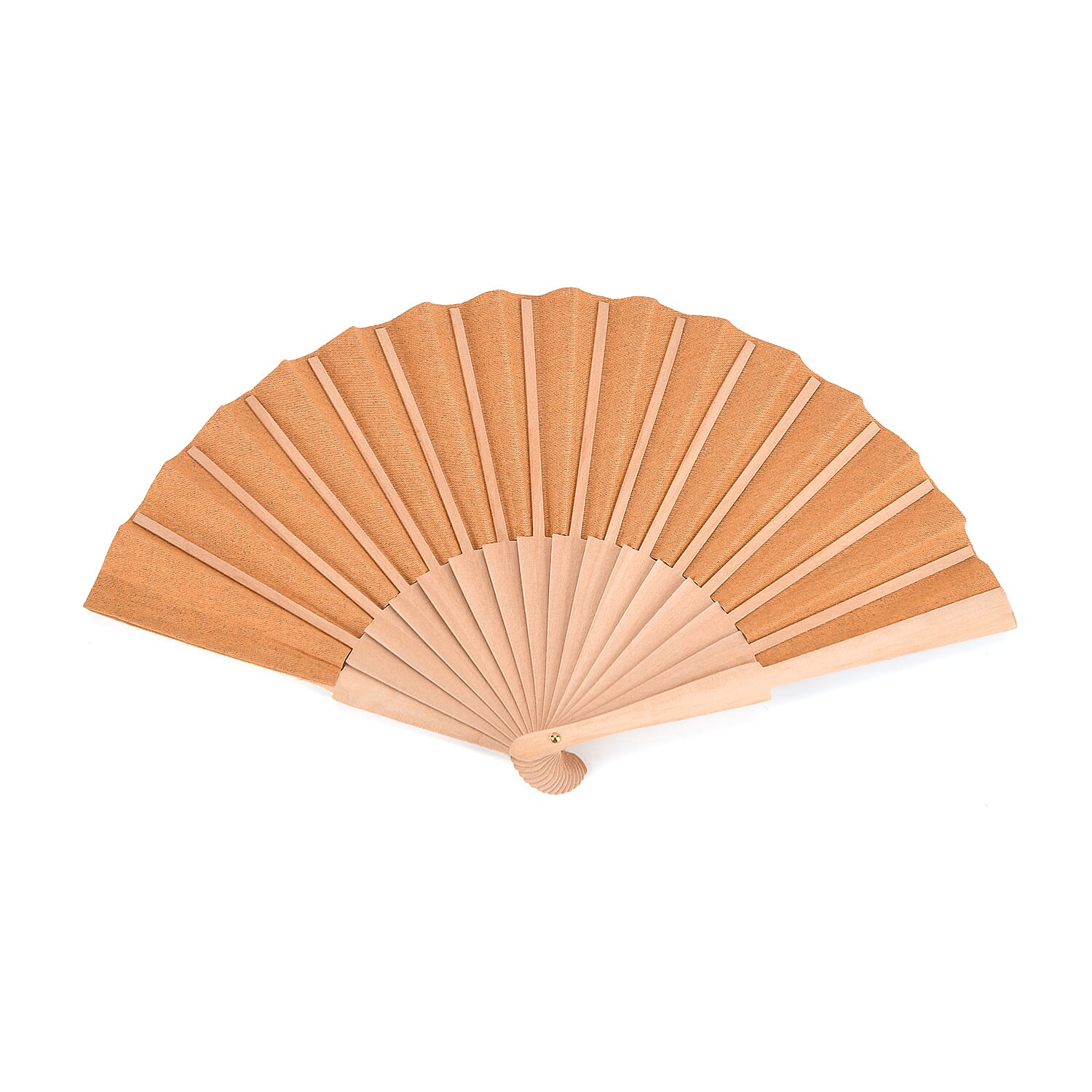 Set of 2- Multicolour Floral Design Soft Wood Folding Hand Fans Or Wall Art (23cm)