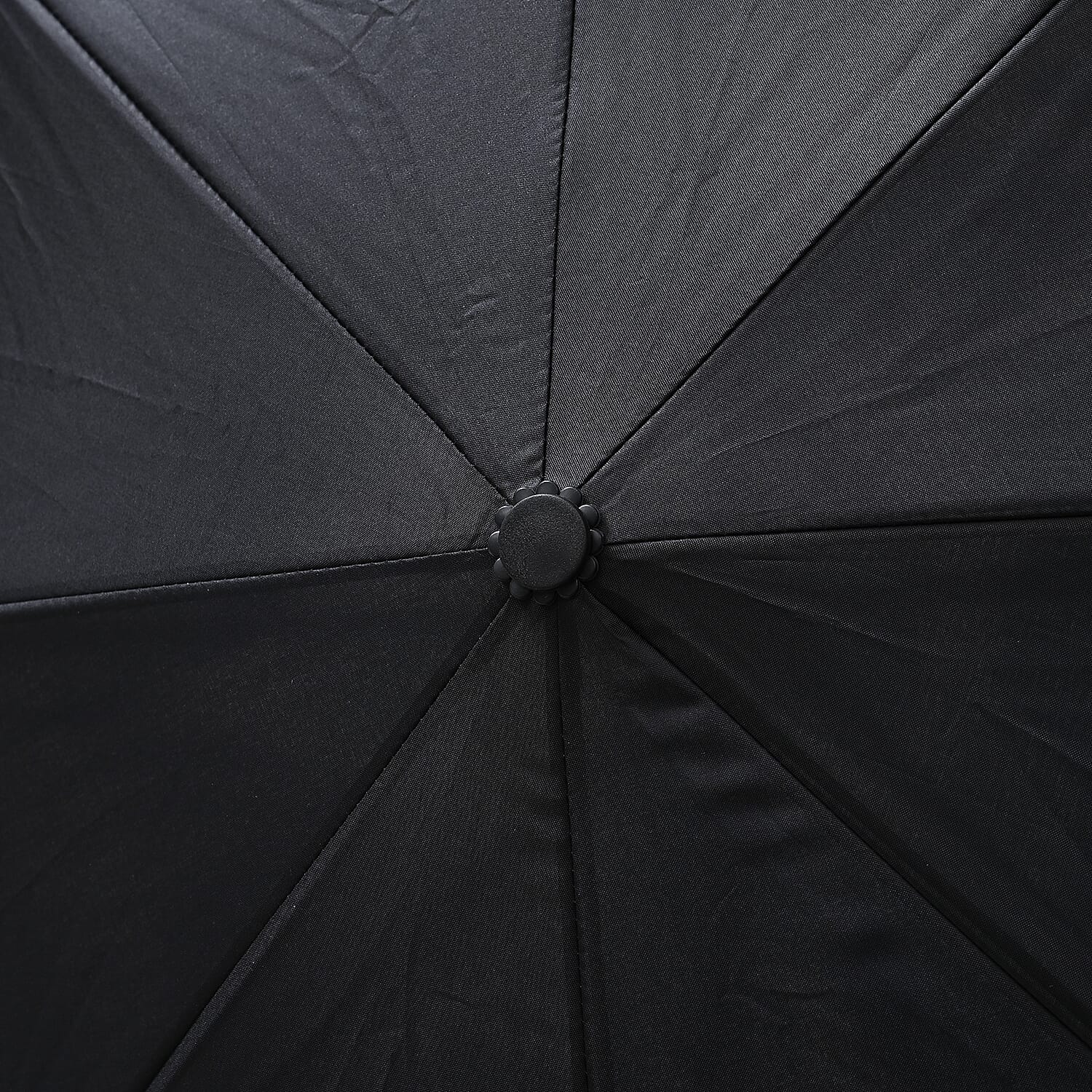 Reverse Flower Pattern Umbrella with C-Shaped Handle - Red