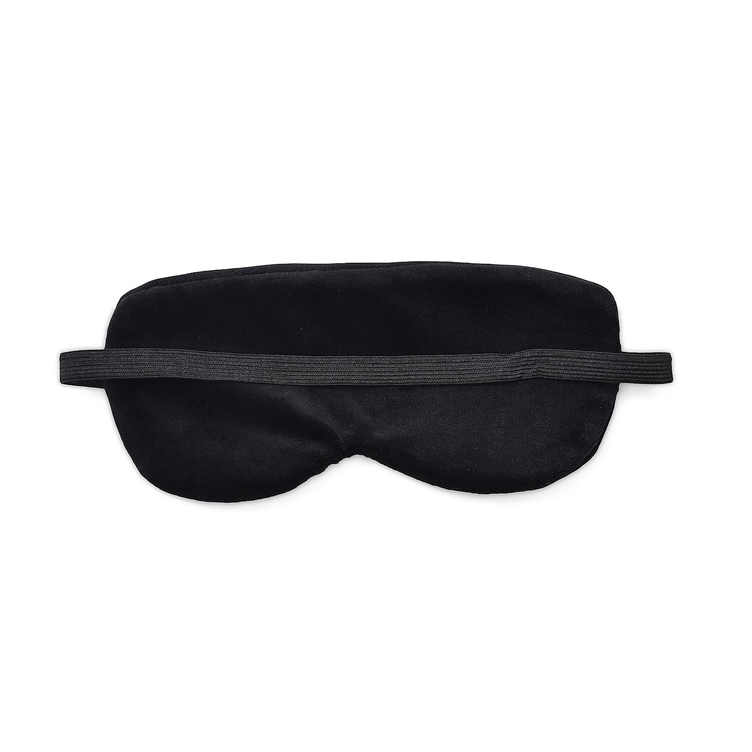 Memory Foam Travel Neck Pillow & Eye Mask Set (Size 30x28cm) - Black