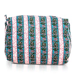 Set of 4 - Cotton Quilted Cosmetic and Toiletry Bag