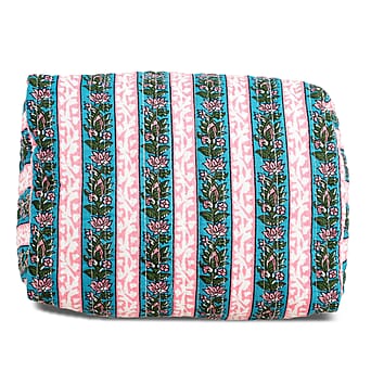 https://tjcuk.sirv.com/Products/80/8/8085525/Cotton-Quilted-Cosmetic-and-Toiletry-Bag-Size-26x15x15-cm-Teal-Pink_8085525_3.jpg?w=342&h=342