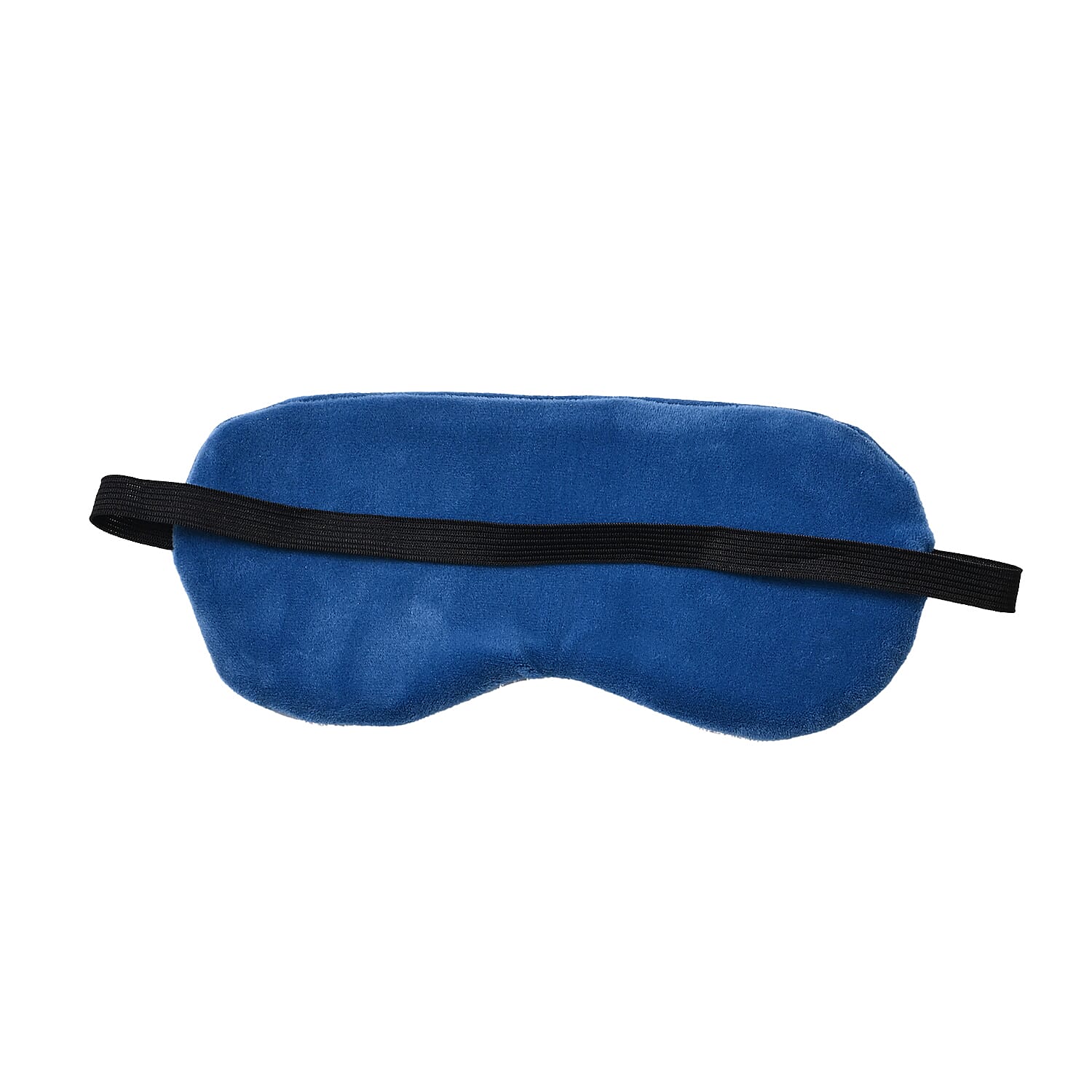 Memory Foam Travel Neck Pillow & Eye Mask Set (Size 30x28cm) - Blue