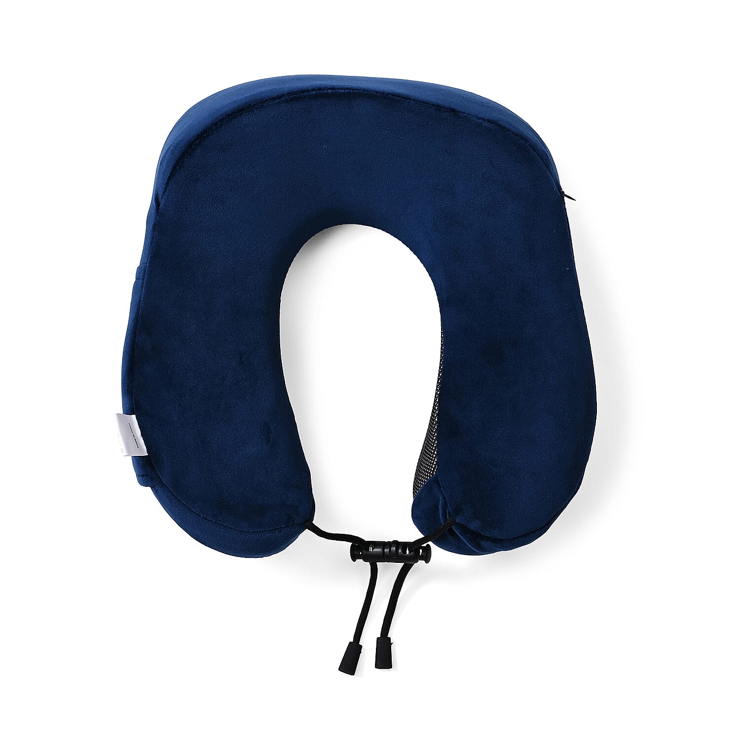 Memory Foam Travel Neck Pillow & Eye Mask Set (Size 30x28cm) - Navy