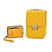Elegant Monogram Quilted Phone Bag with Matching Clutch Card Holder