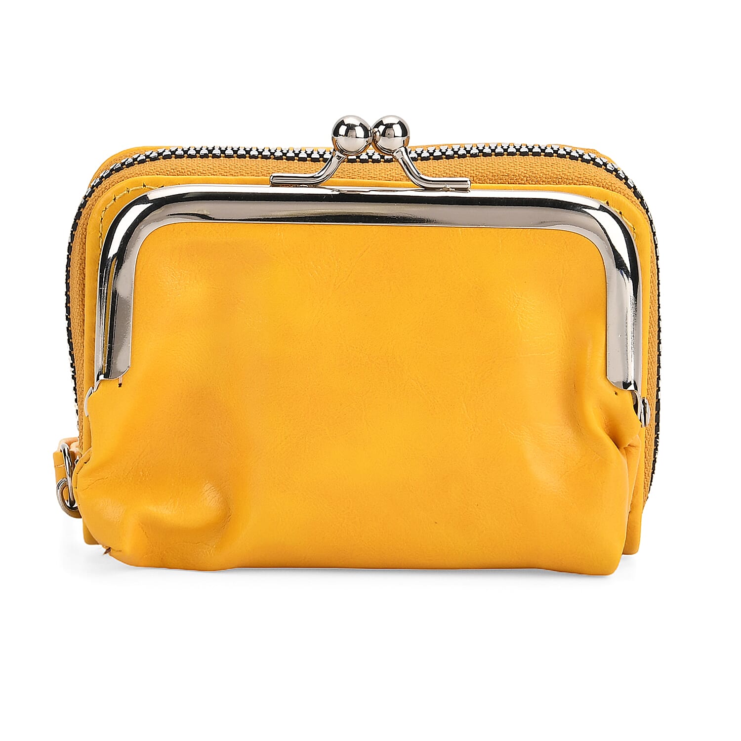 Elegant Monogram Quilted Phone Bag with Matching Clutch Card Holder - Yellow