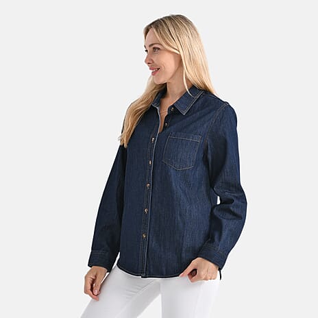 & Maisi Shirt (Size - XL) - Dark Blue & Blue