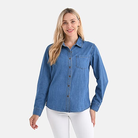 La Marey Classic Denim Shirt (Size S) - Light Denim