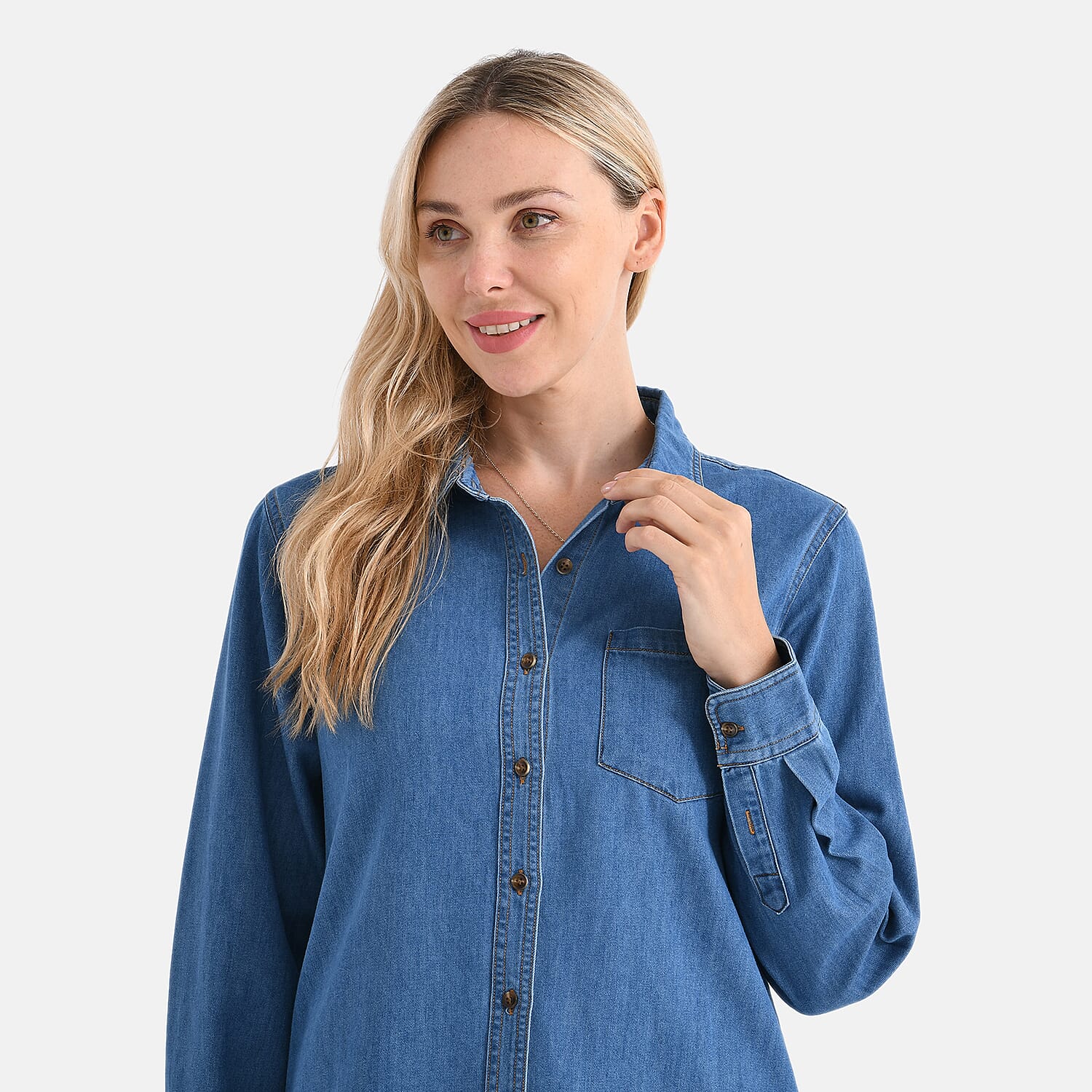 La Marey Classic Denim Shirt (Size S) - Light Denim