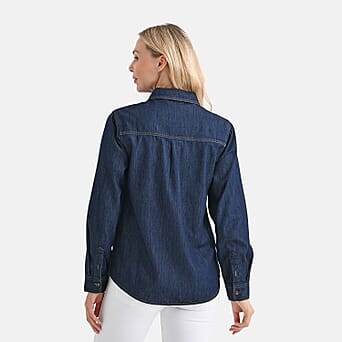 https://tjcuk.sirv.com/Products/80/8/8085867/La-Marey-Classic-Denim-Shirt-Size-S-Dark-Blue_8085867_1.jpg?w=342&h=342