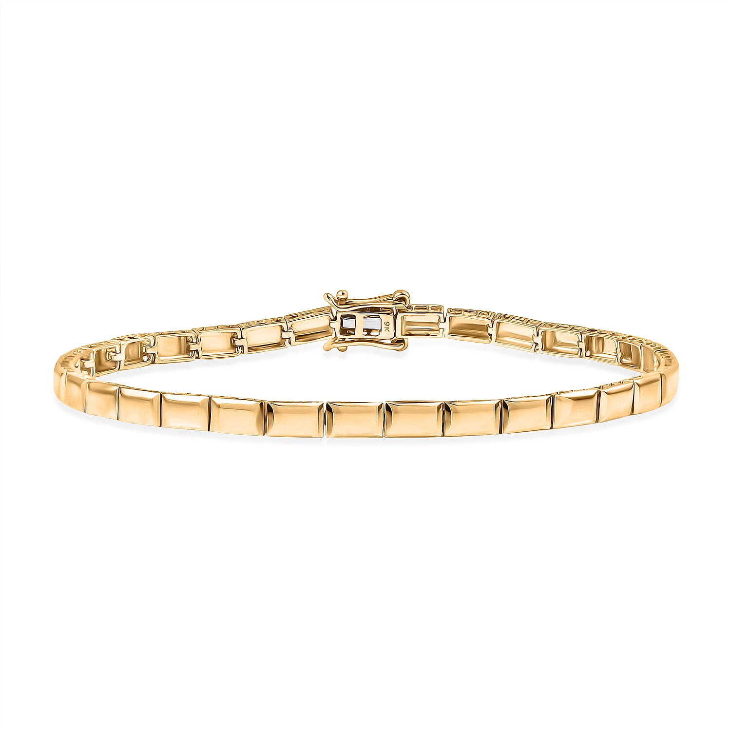 Biggest Designer Closeout Deal - 9K Yellow Gold Bar Bracelet (Size - 7.5), Gold Wt. 5.09 Gms Biggest Designer Closeout Deal - 9K Yellow Gold Bar Bracelet (Size - 7.5), Gold Wt. 5.09 Gms
