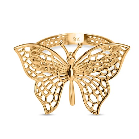 GOLD SMACKDOWN OFFER 2025 - Designer Inpisred -9K Yellow Gold Butterfly Ring GOLD SMACKDOWN OFFER 2025 - Designer Inpisred -9K Yellow Gold Butterfly Ring