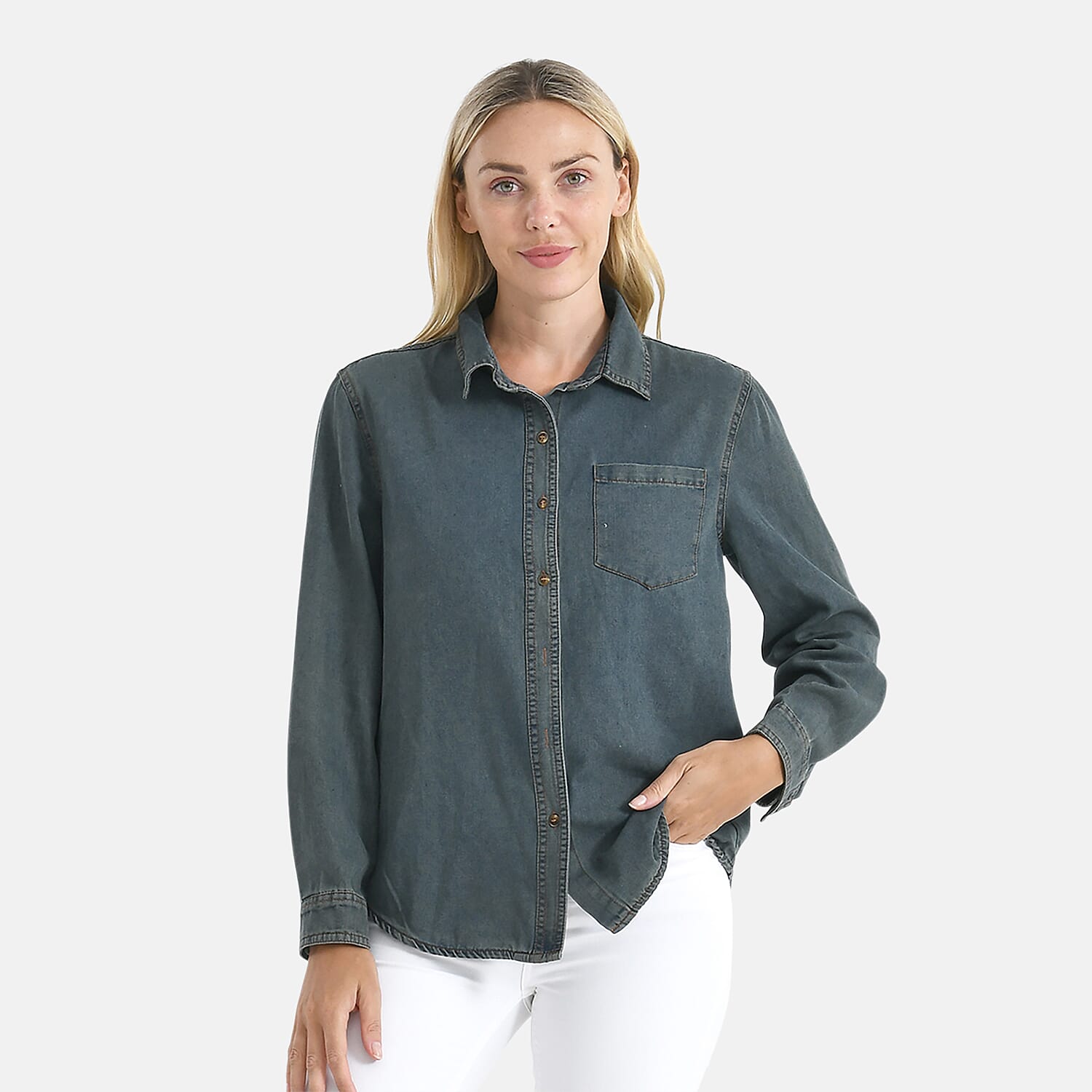 La Marey Denim Shirt (Size - S) - Vintage Denim