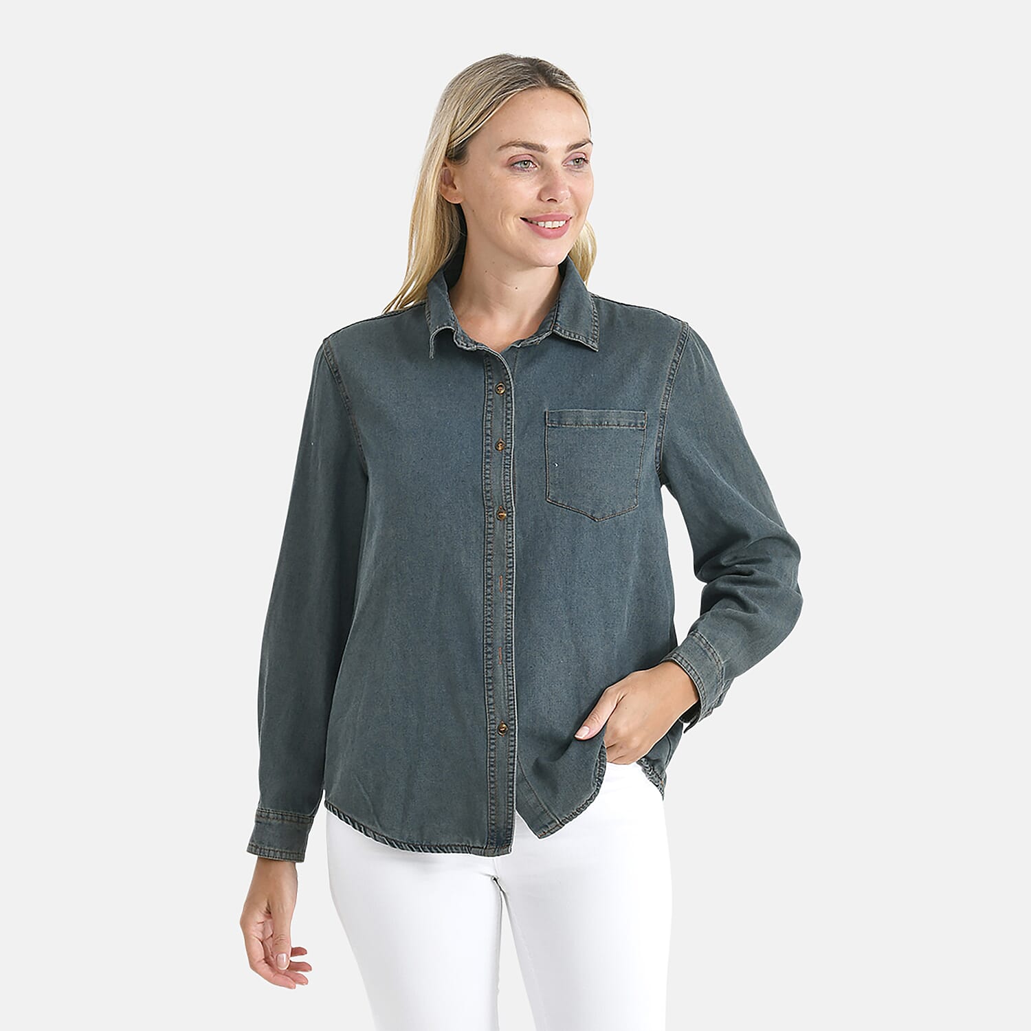 La Marey Denim Shirt (Size - S) - Vintage Denim