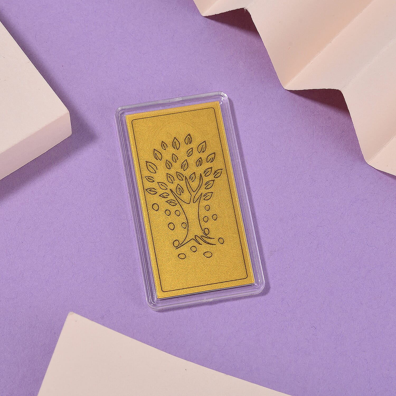 Biggest Gold Deal 2025 - 24K Yellow Gold (99.99% Purity) Embossed Tree of Life