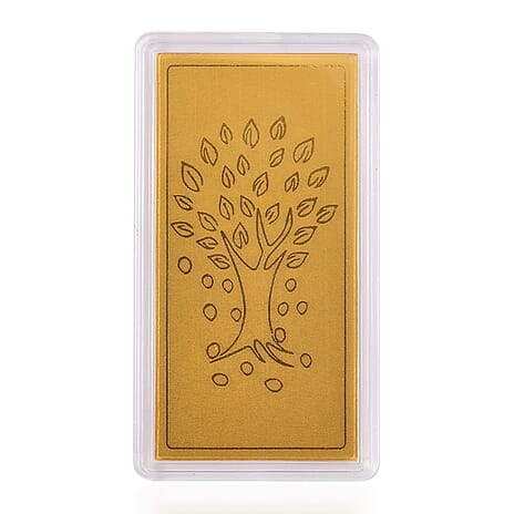 Biggest Gold Deal 2025 - 24K Yellow Gold (99.99% Purity) Embossed Tree of Life