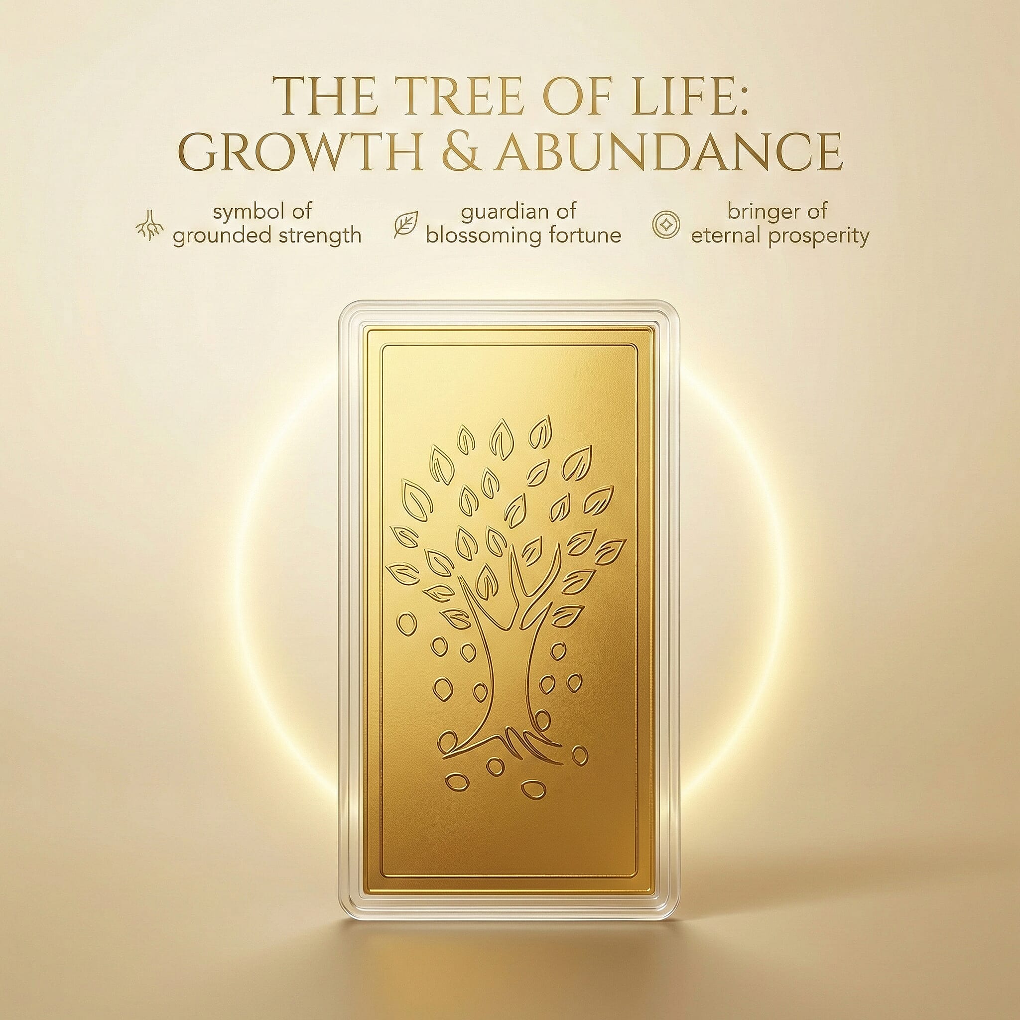 Biggest Gold Deal 2025 - 24K Yellow Gold (99.99% Purity) Embossed Tree of Life