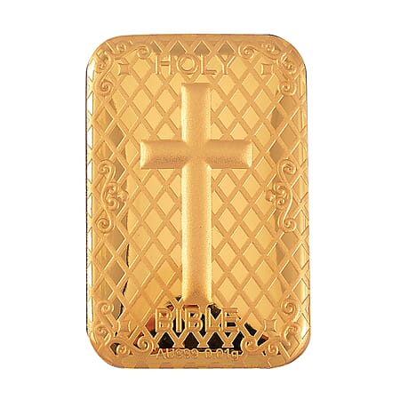 Biggest Gold Deal - 24K Yellow Gold Bible  Collectable