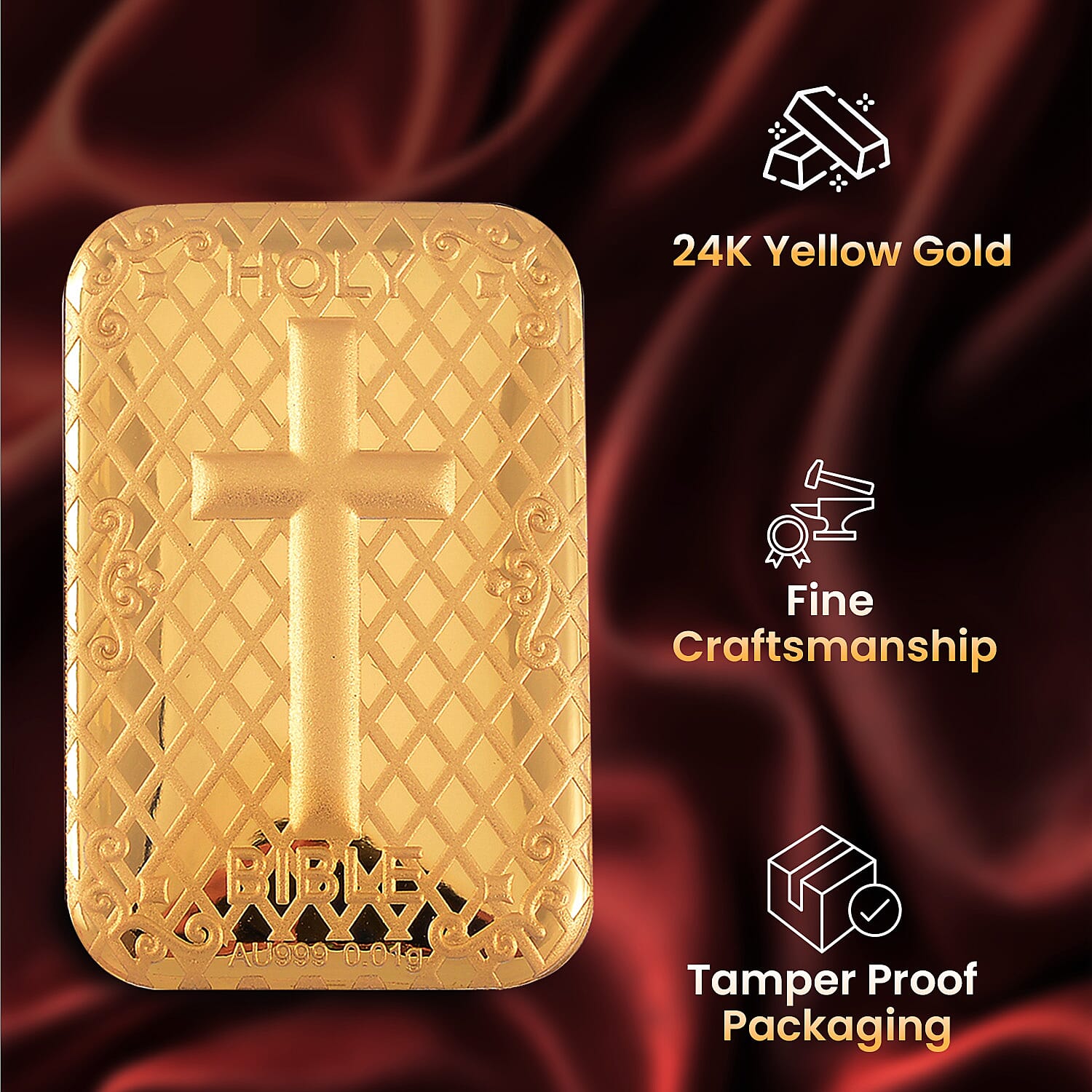 Biggest Gold Deal - 24K Yellow Gold Bible Foil