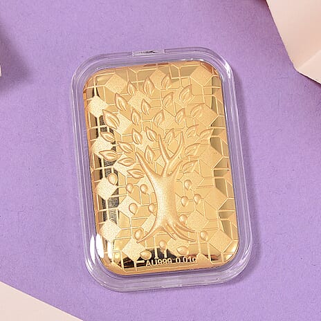 Biggest Gold Deal  - 24K Yellow Gold Tree Of Life Bar