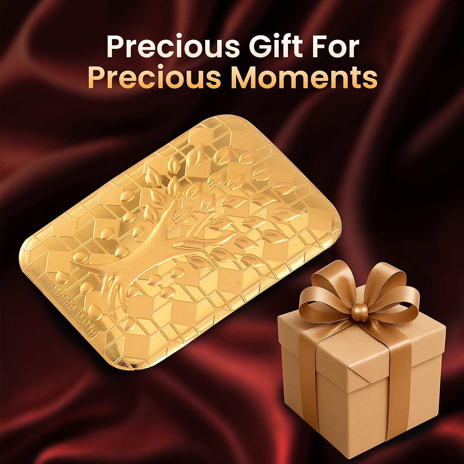 Biggest Gold Deal  - 24K Yellow Gold Tree Of Life Bar