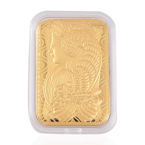 Biggest Gold Deal -24K Yellow Gold Lady Fortuna Bar