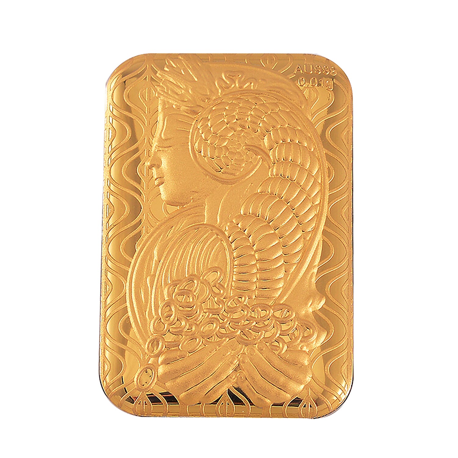 Biggest Gold Deal -24K Yellow Gold Lady Fortuna Bar