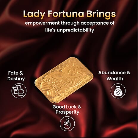 Biggest Gold Deal -24K Yellow Gold Lady Fortuna Bar