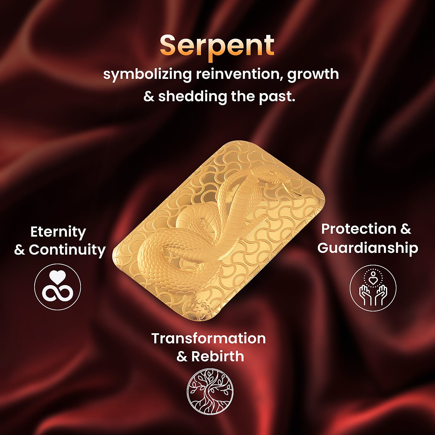 Biggest Gold Deal  - 24K Yellow Gold Serpent Bar