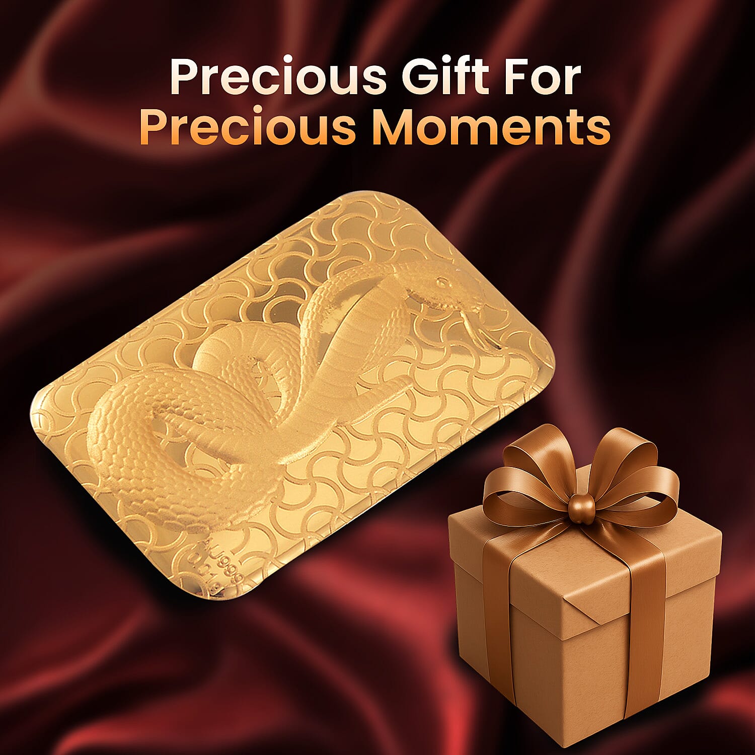 Biggest Gold Deal  - 24K Yellow Gold Serpent Bar