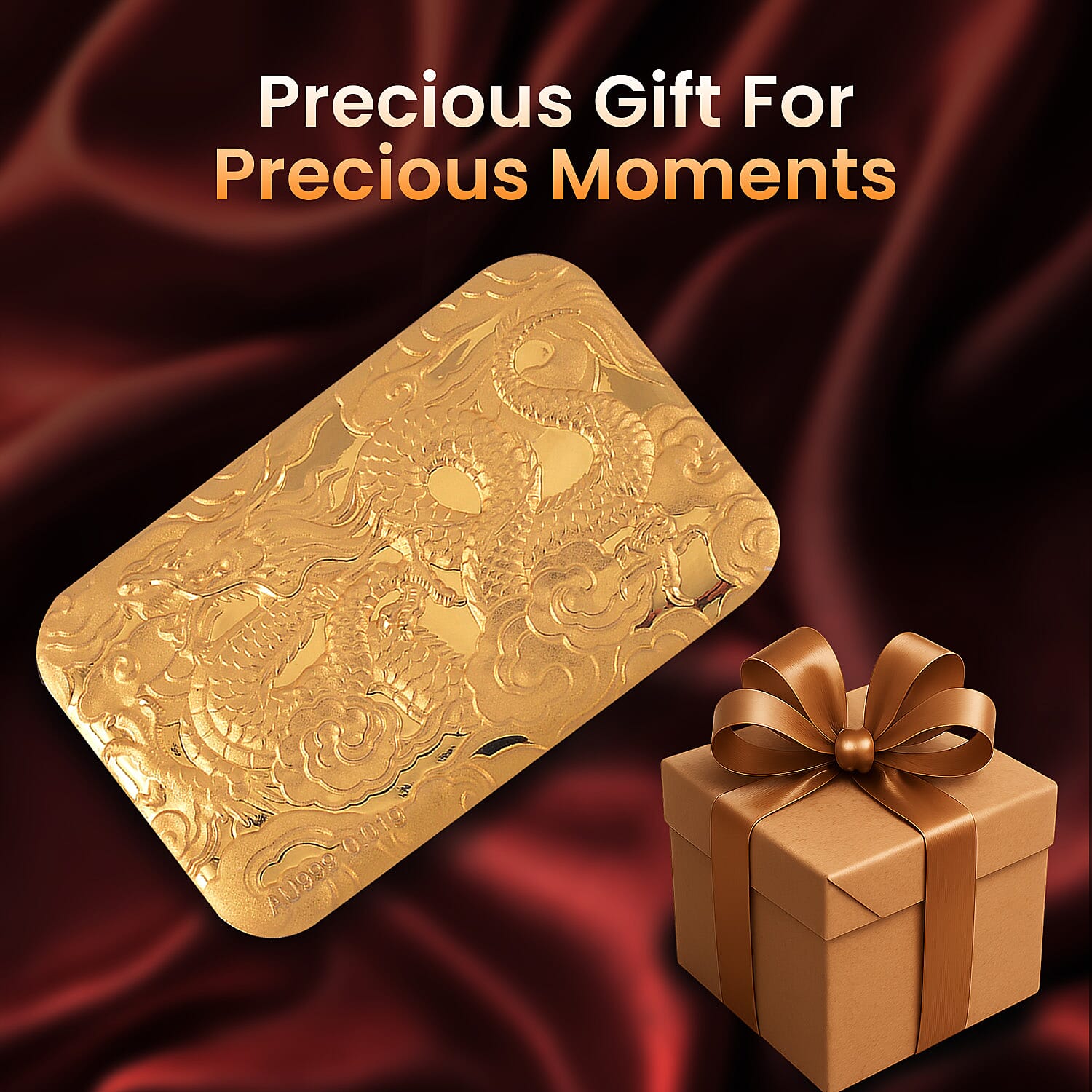 Biggest Gold Deal - 24K Yellow Gold Full Embossed Dragon Gold