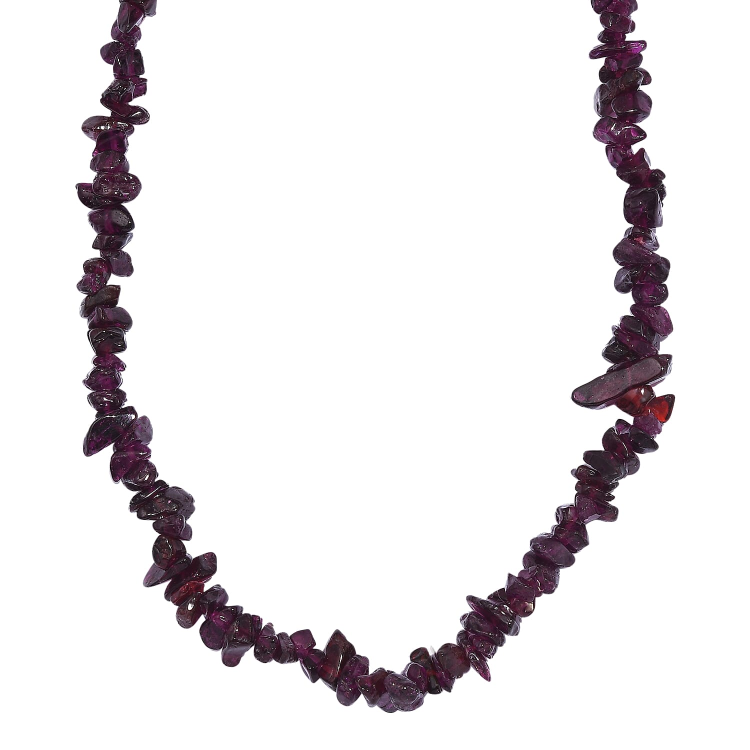 Tucson Find - Radiant Ember Garnet Stone Necklace (Size - 28) 289.00 Ct.