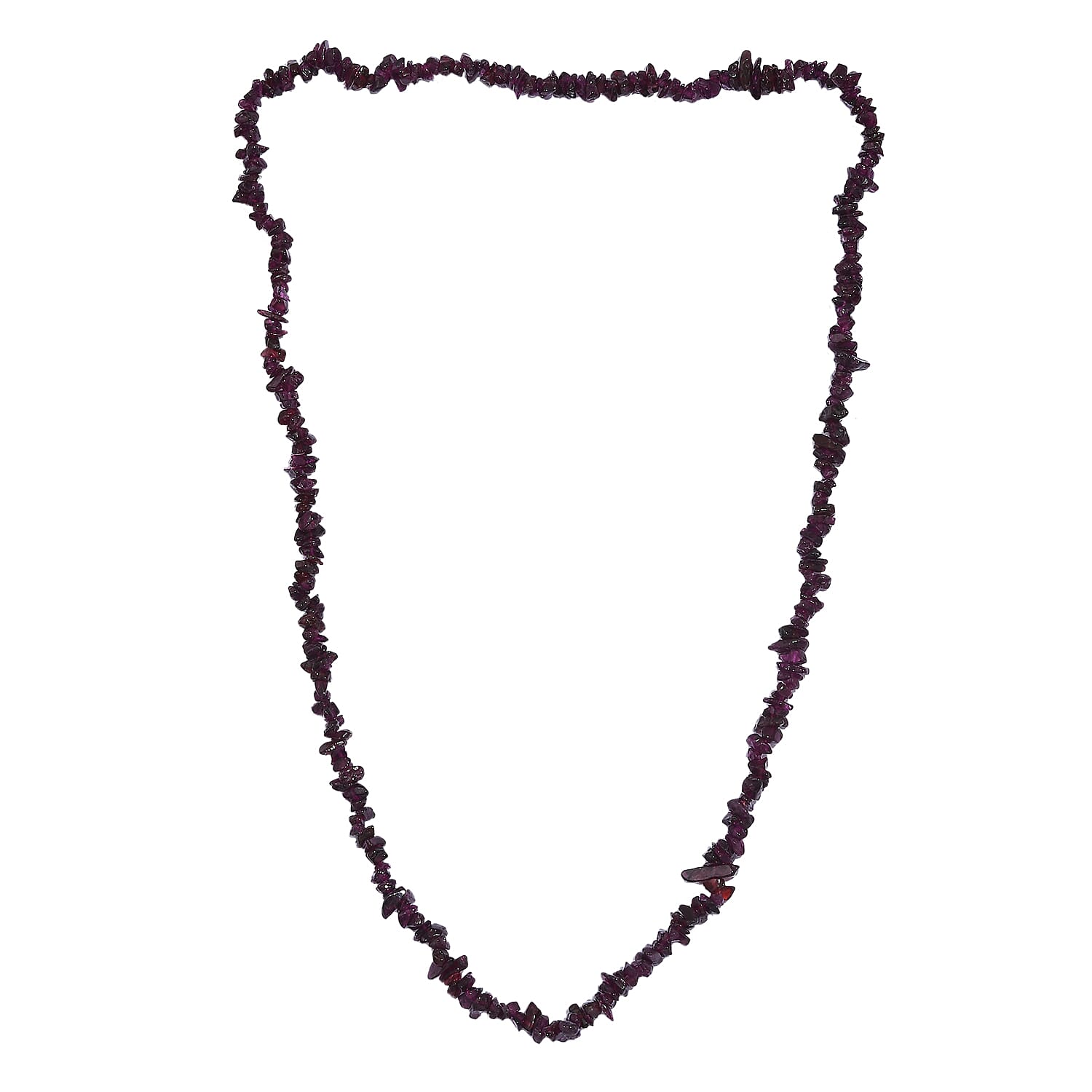 Tucson Find - Radiant Ember Garnet Stone Necklace (Size - 28) 289.00 Ct.