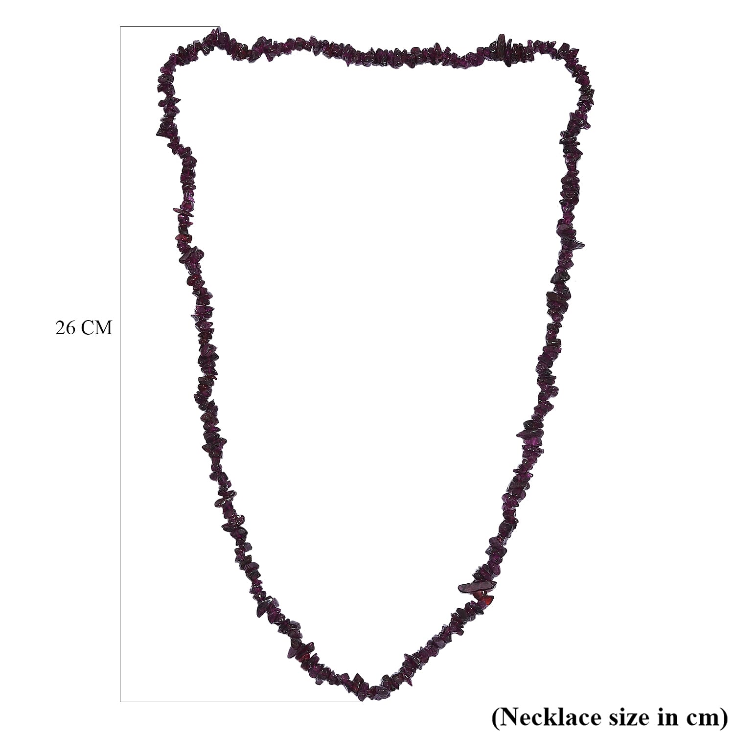 Tucson Find - Radiant Ember Garnet Stone Necklace (Size - 28) 289.00 Ct.