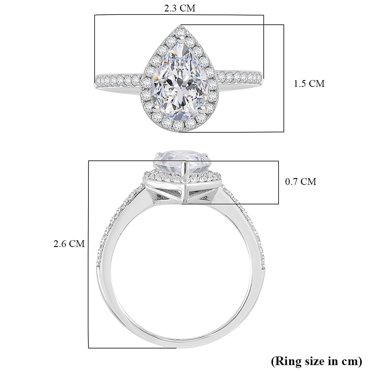 RADIANTA Premium D Colour (VVS1-D) Moissanite GRA Certified Moissanite Ring in Rhodium Overlay Sterling Silver 2.40 Ct. RADIANTA Premium D Colour (VVS1-D) Moissanite GRA Certified Moissanite Ring in Rhodium Overlay Sterling Silver 2.40 Ct.