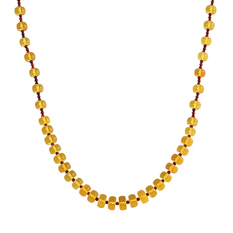 Rare Tucson Find - Natural Honey and Cognac Amber Necklace (Size - 22) with Screw Clasp 100.00 Ct.