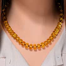 Rare Tucson Find - Natural Honey and Cognac Amber Necklace (Size - 22) with Screw Clasp 100.00 Ct.
