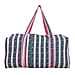 Cotton Quilted Travel Bag with Zipper Closure
