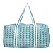 Cotton Quilted Travel Bag with Zipper Closure