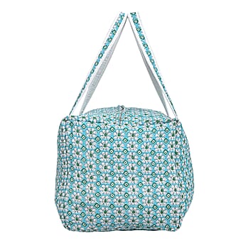 https://tjcuk.sirv.com/Products/80/8/8086585/Cotton-Quilted-Travel-Bag-Size-27x27x26-cm-Blue-Green_8086585_2.jpg?w=342&h=342
