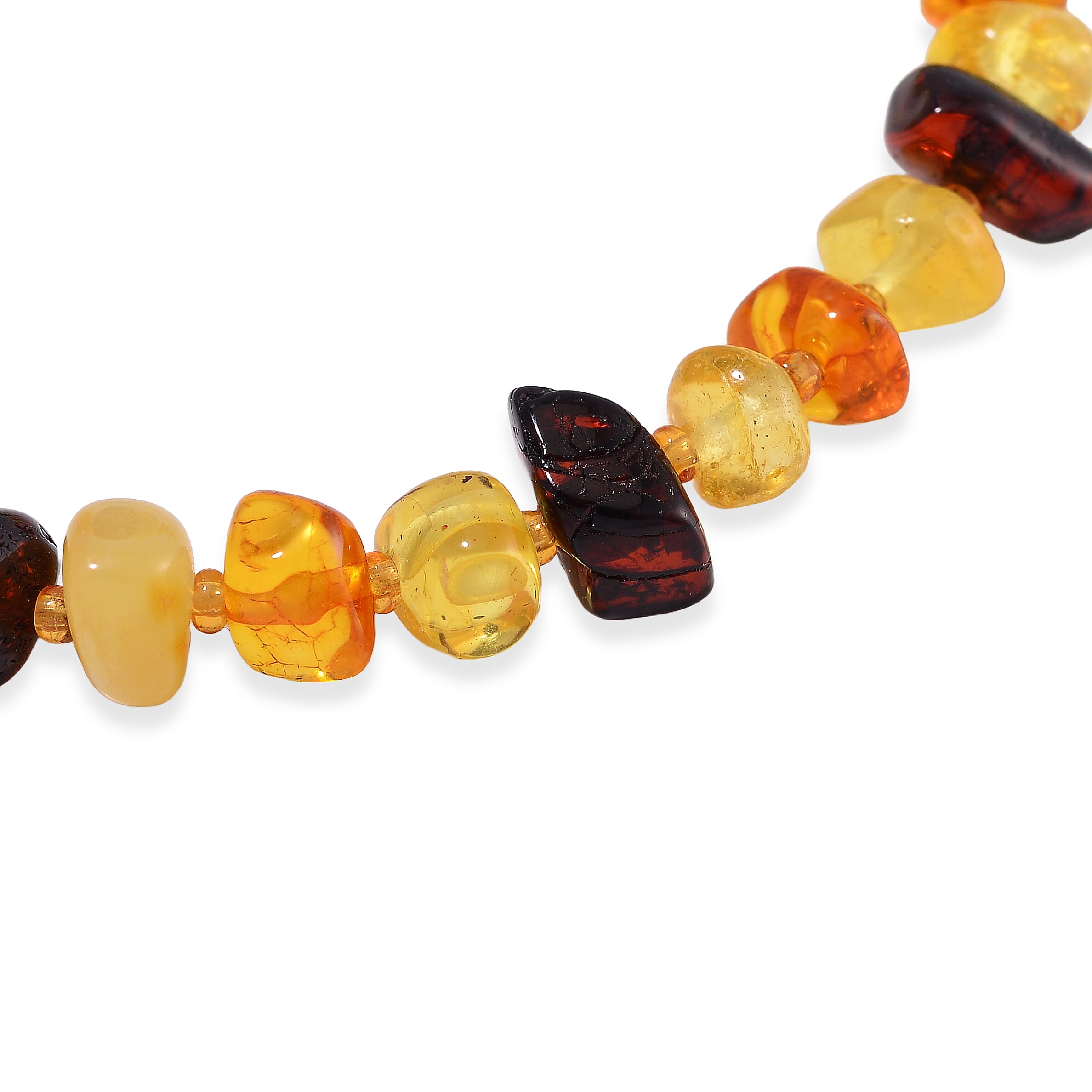 Tucson Find - Multi Color Amber Stretchable Bracelet (Size - 7) 15.45 Ct. Tucson Find - Multi Color Amber Stretchable Bracelet (Size - 7) 15.45 Ct.