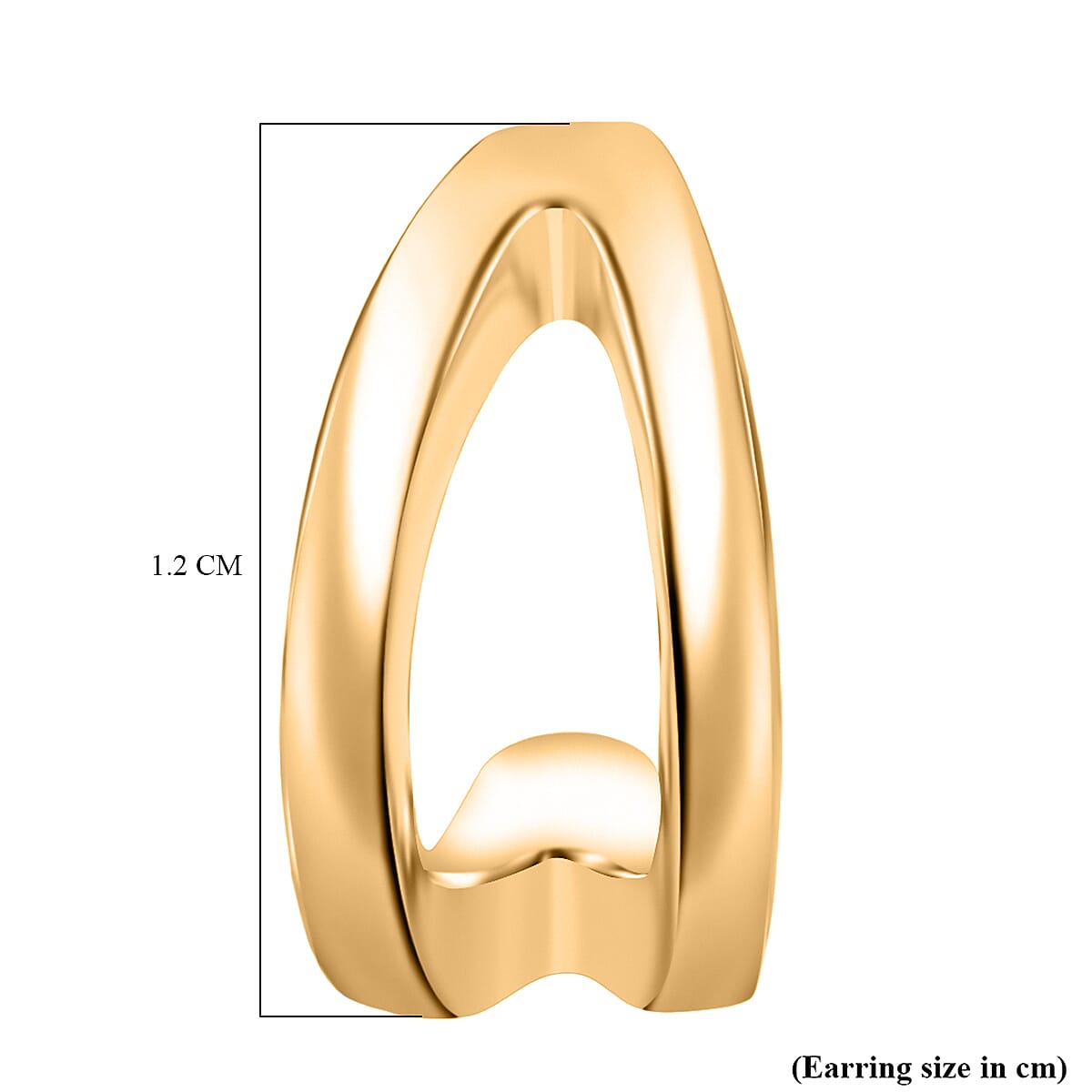 14K Gold Plated Sterling Silver Stud Push Back Earrings