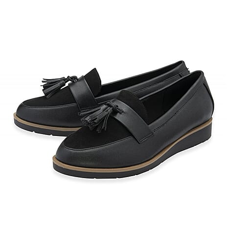 Lotus York Tassel Loafer (Size 7) - Black