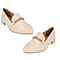 Spot On Ladies Croc Pattern Wide Fitting Loafers