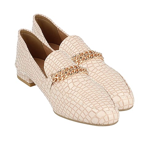Spot On Ladies Shoe (Size - 5) - Nude