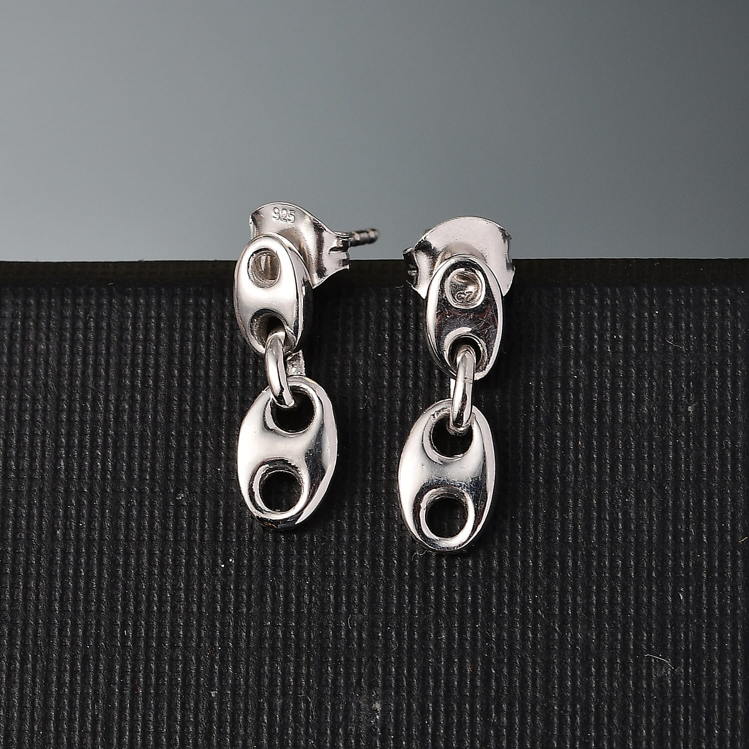 Sterling Silver Mariner Link Earrings