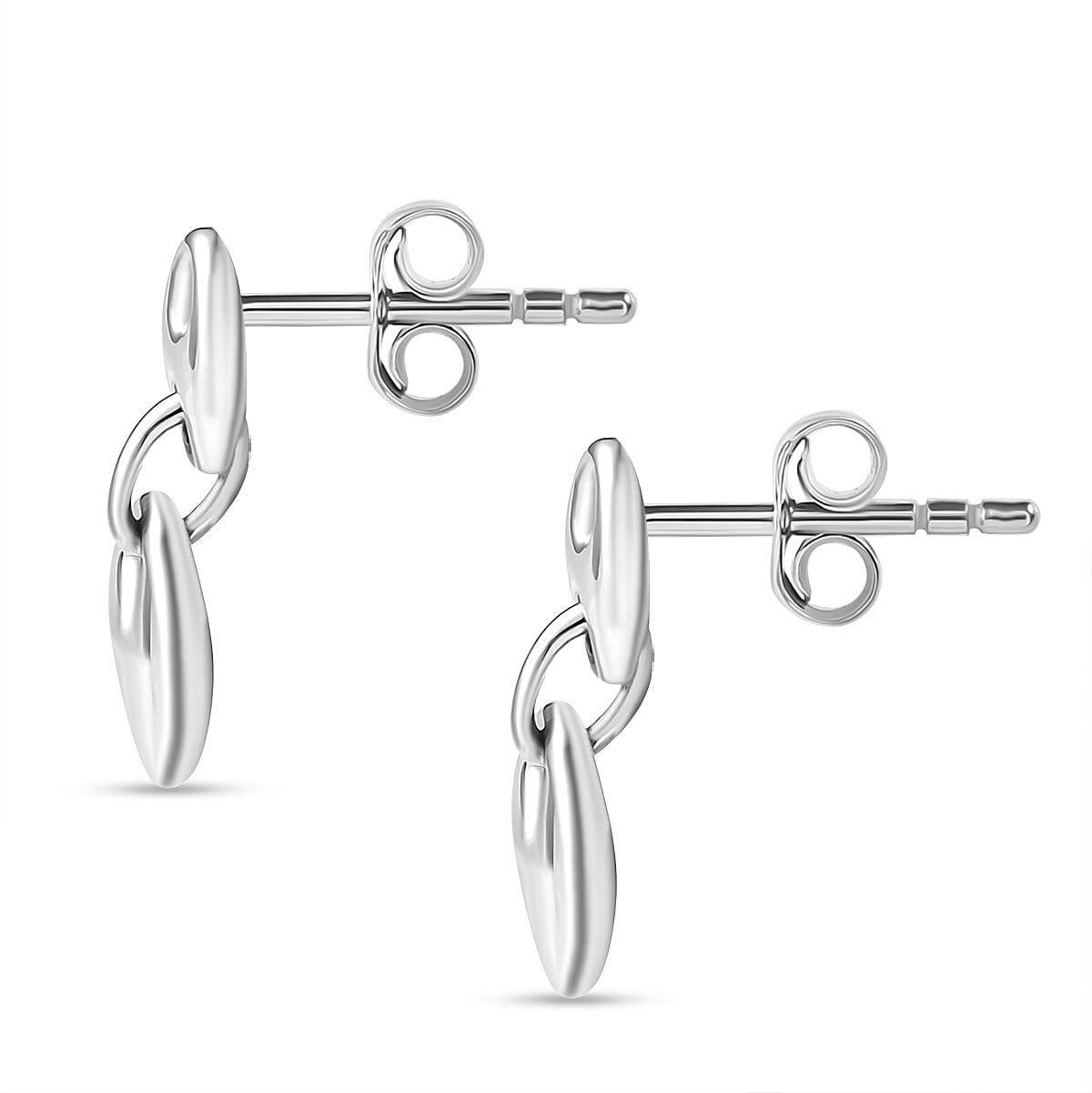 Sterling Silver Mariner Link Earrings